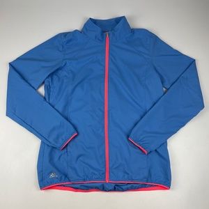 Adidas Golf Women’s Size S Full Zip Windbreaker Lightweight Jacket Blue